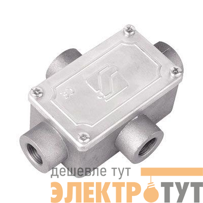 Коробка ответвительная 118х83х42мм 4 ввода М16х1.5 IP55 алюм. DKC 6430-16A