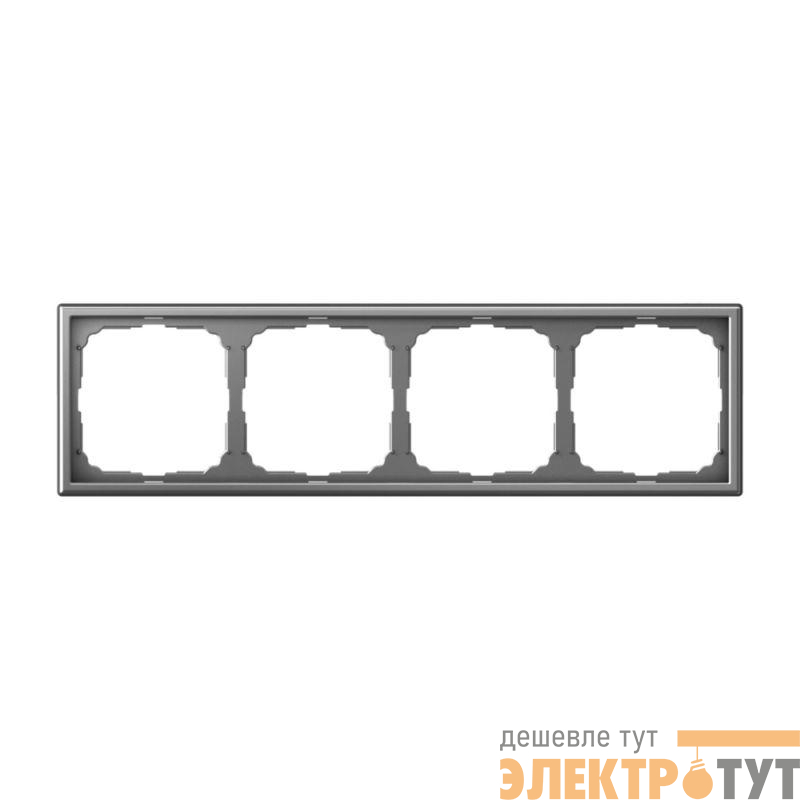 Рамка 4-м ArtGallery универс. сталь SE GAL000904