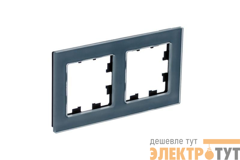 Рамка 2-м AtlasDesign Nature натур. стекло грифель SE ATN360702