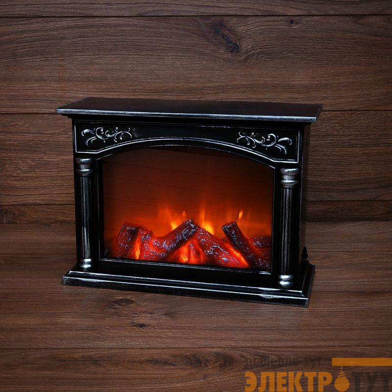 Камин светодиодный "Классика" 33х12х24см эффект живого огня USB и элементы питания 3хC (не в компл.) Neon-Night 511-030