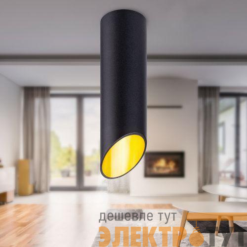 Светильник OL27 BK MR16/GU10 настен./потолочн. спот черн. Эра Б0055577