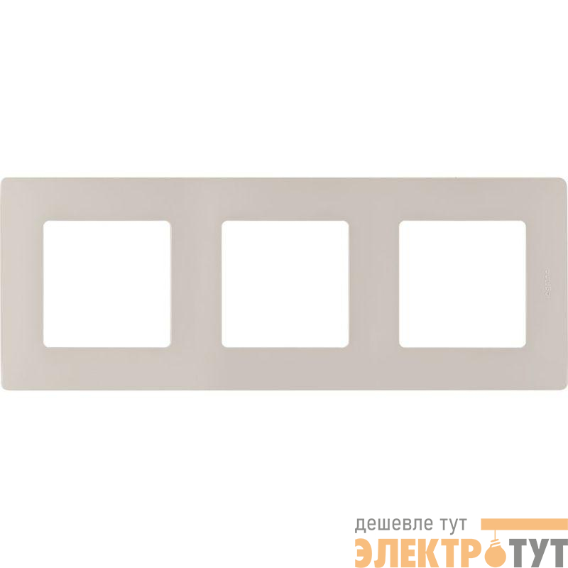 Рамка 3-м Etika сл. кость IEK 672513