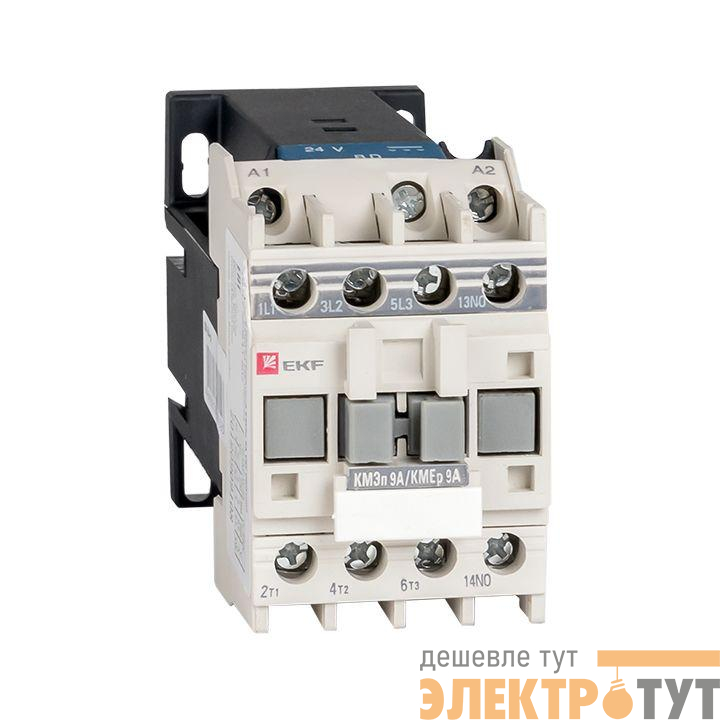 Контактор малогабаритный КМЭп 9А 24В DC 1NO PROxima EKF ctr-s-9-24-p