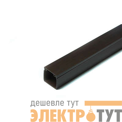 Кабель-канал 12х12 L2000 с двойн. замком пластик венге Урал Пак КК-4812012-200