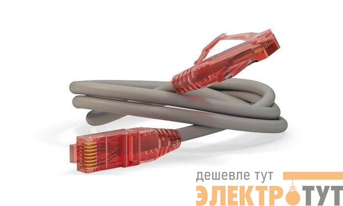 Патч-корд кат.5E LSZH PC-LPM-UTP-RJ45-RJ45-C5e-0.5M-LSZH-GY 0.5м сер. Hyperline 42269