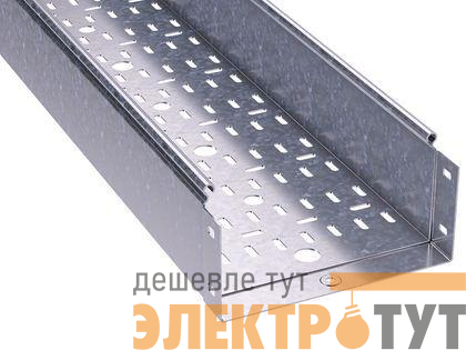 Лоток листовой перфорированный 200х100 L2000 нерж. сталь 0.8мм DKC 35333INOX