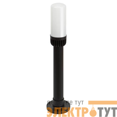 Светильник садово-парковый НТУ 01-60-011 Поллар IP54 E27 max60Вт h640мм напольный черн. ЭРА Б0057490