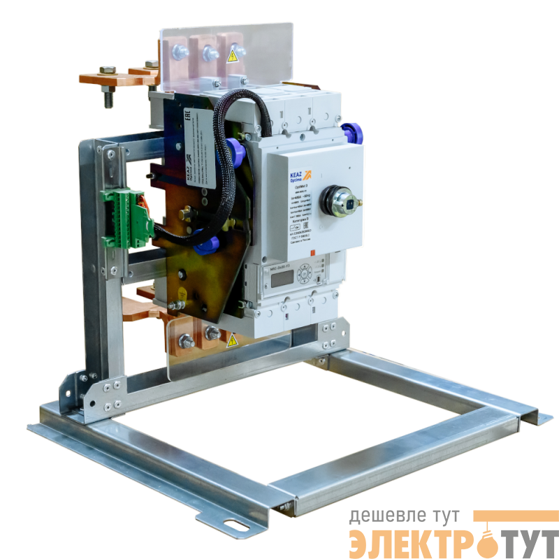 Блок замены автоматического выключателя АВМ4СВ/НВ-OptiMat D400N-MR2-ВИ-ВК-НР110DC/230AC-ПРД-ВВЦ-РВЦ КЭАЗ 359074