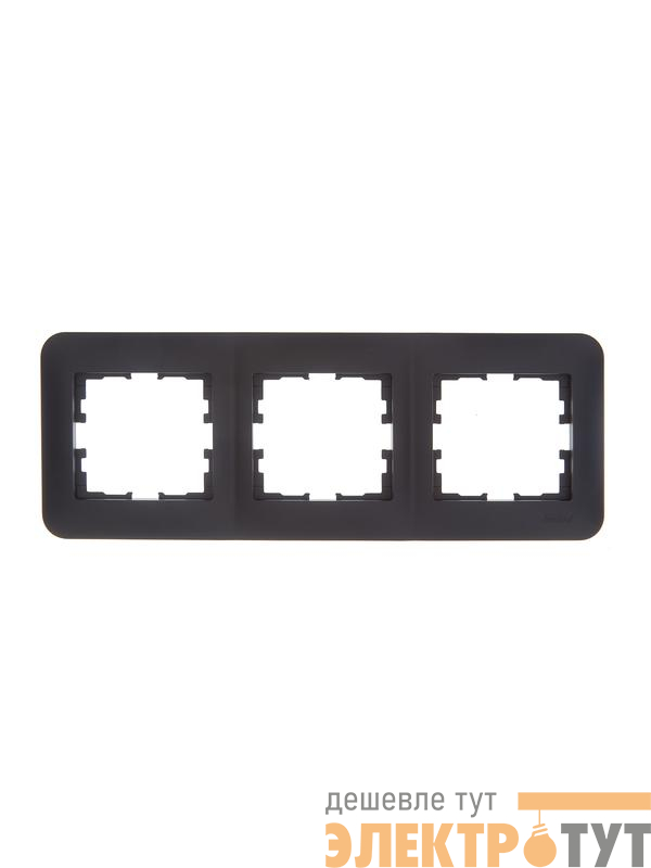 Рамка 3-м ASTI горизонт. черн. бархат LEZARD 7081-4200-148