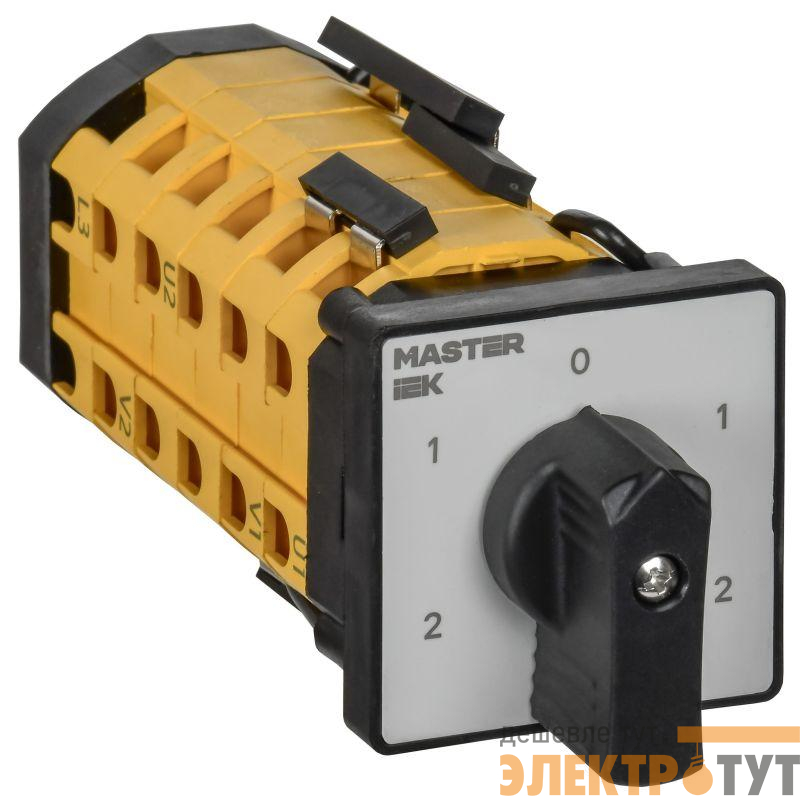 Переключатель кулачковый 10А (сх. 23) стандартная рукоятка IEK MI-CS10-010-023