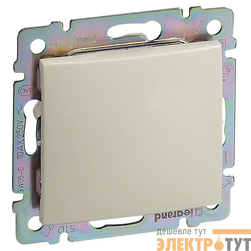 Переключатель проходной 1-кл. СП Valena 10А IP31 механизм сл. кость (DIY-упак.) IEK 695602