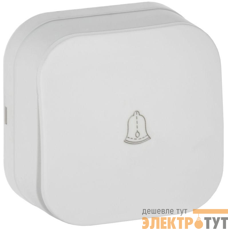 Выключатель 1-кл. ОП GLORY ВСс20-1-0-ХБм 10А самовозврат. бел. матов. IEK EVH14-K01M-10