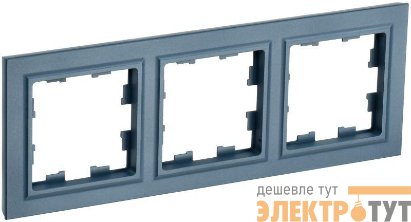 Рамка 3-м BRITE РУ-3-БрМ маренго IEK BR-M32-K35