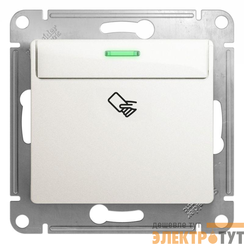 Выключатель карточный 1-кл. Glossa (сх. 6) механизм перламутр SE GSL000669