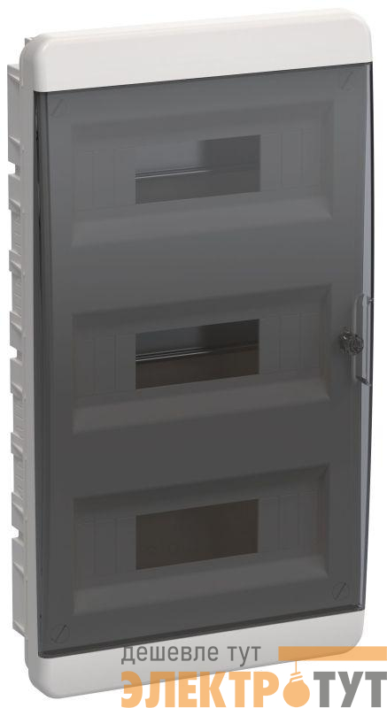Корпус ЩРВ-П-36 TEKFOR IP41 черн. прозр. дверь пластик. IEK TF5-KP12-V-36-41-K01-K03
