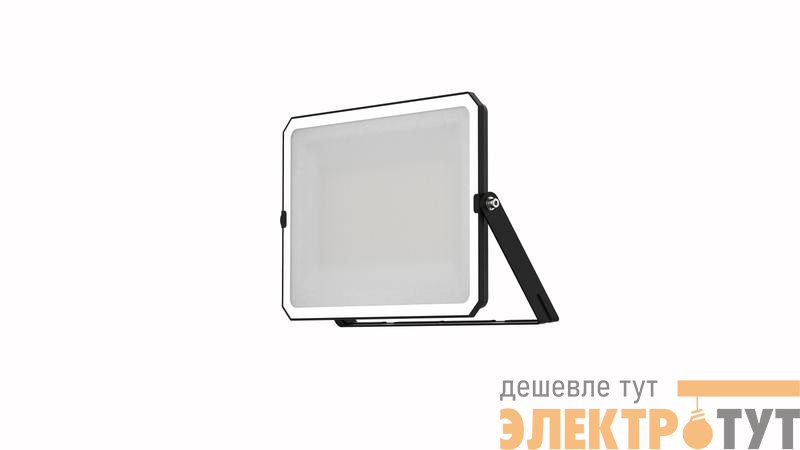 Прожектор светодиодный СДО FL ECO 100W 765 G4 уличный матов. стекло алюм. черн. LEDVANCE 4099854400179