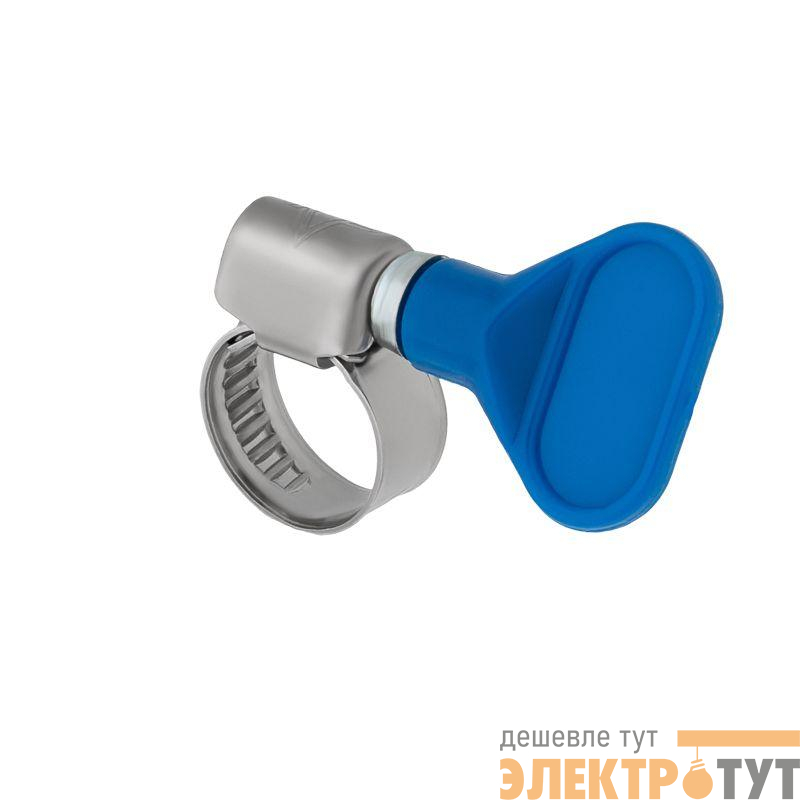 Хомут червячный 8-12/9-0.7мм с ключом нержавеющая сталь W2 (уп.50шт) Rexant 07-0708-1