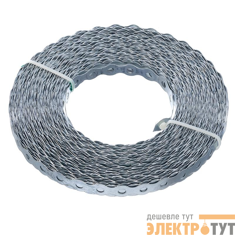 Лента монтажная 0.7х17 волна 25м цинк этикетка СТРОЙМЕТИЗ 4530079