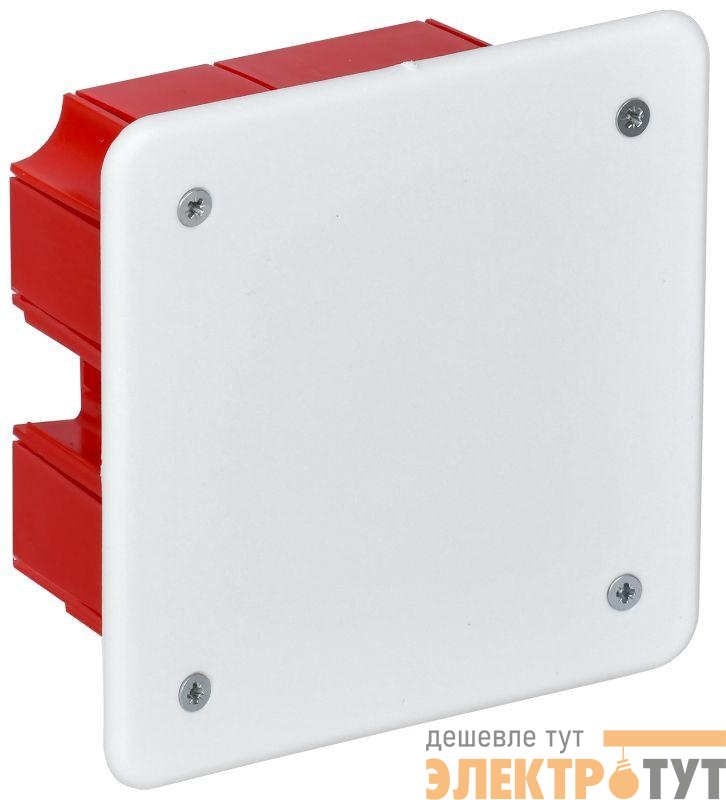 Коробка распаячная СП 92х92х45 IP20 КМ41001 (с саморезами с крышкой) IEK UKT11-092-092-040
