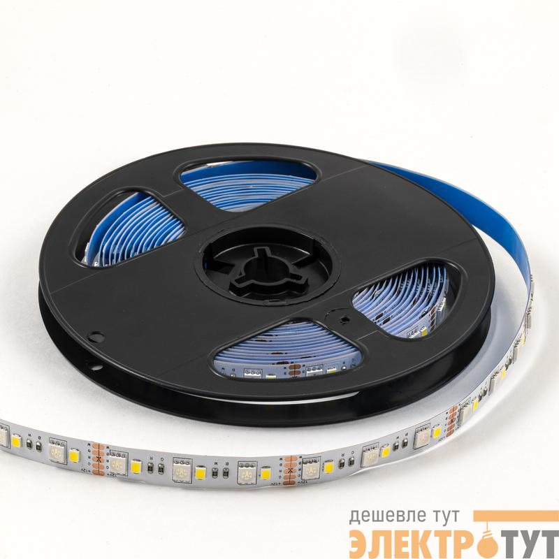 Лента светодиодная 12В 10Вт/м RGBW smd5050+2835 120д/м IP20 подложка 10мм (уп.5м) OGM LSE-272