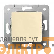 Выключатель 1-кл. СП Cariva 10А IP20 250В авт. клеммы механизм сл. кость Leg 773756