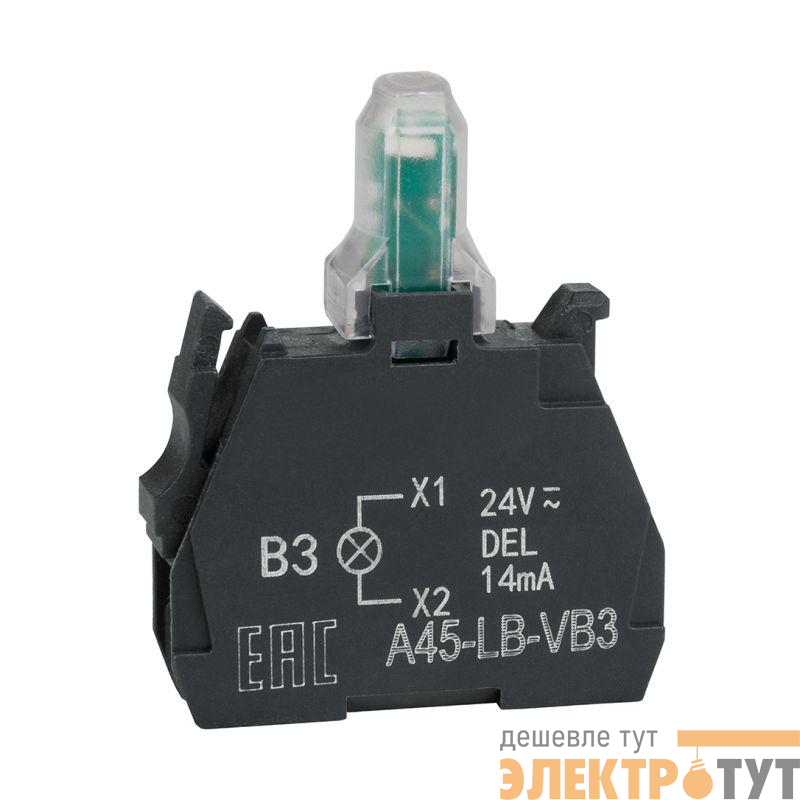 Блок световой OptiSignal D22 A45-LB-VM3 зел. 230-240VAC ZBVM3 КЭАЗ 332208