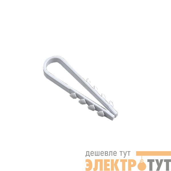 Дюбель-хомут для круглого кабеля 11-18мм бел. (уп.100шт) TOKOV ELECTRIC TKE-DH-11-18-C01