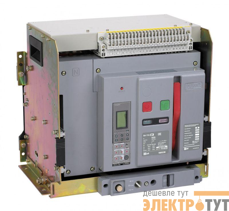 Выключатель автоматический воздушный 4п 1250А 80кА ВА-731 расцеп. Н выкатн. DEKraft 27155DEK