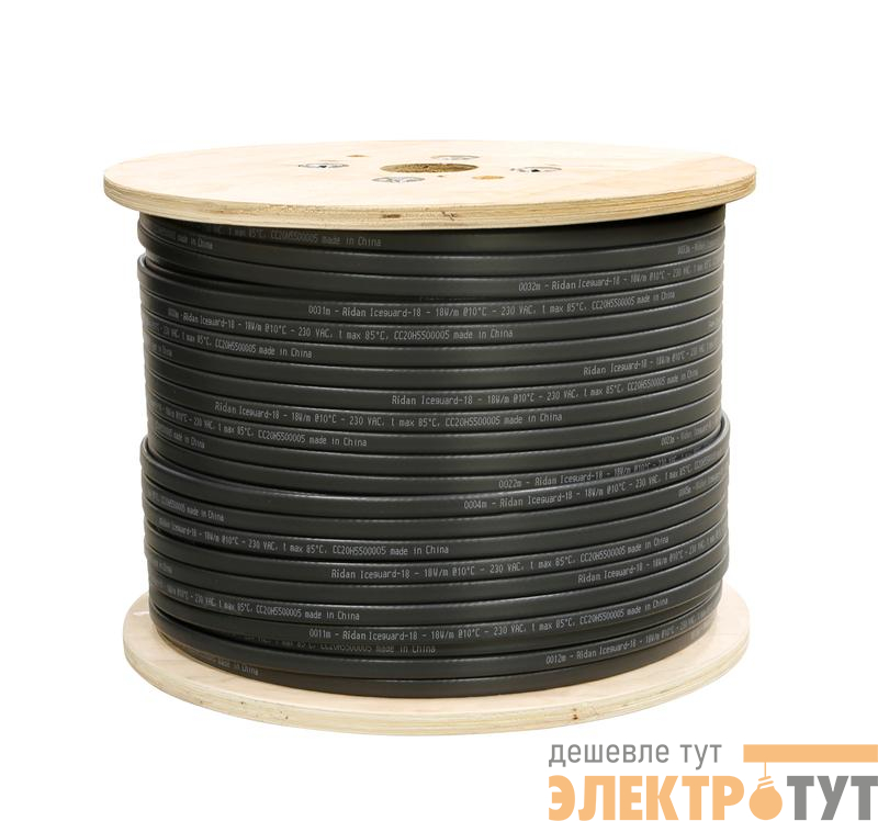 Кабель нагревательный саморег. Iceguard-18 (В) 230В 300м Ридан 21RT0812R