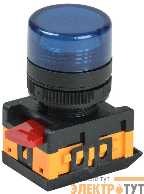 Лампа светосигнальная AL-22TE d22мм 240В AC син. цилиндр неон IEK BLS30-ALTE-K07