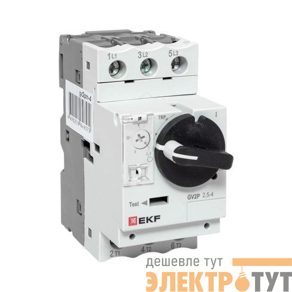 Выключатель автоматический для защиты двигателя GV2P 2.5-4А EKF gv2pm-4