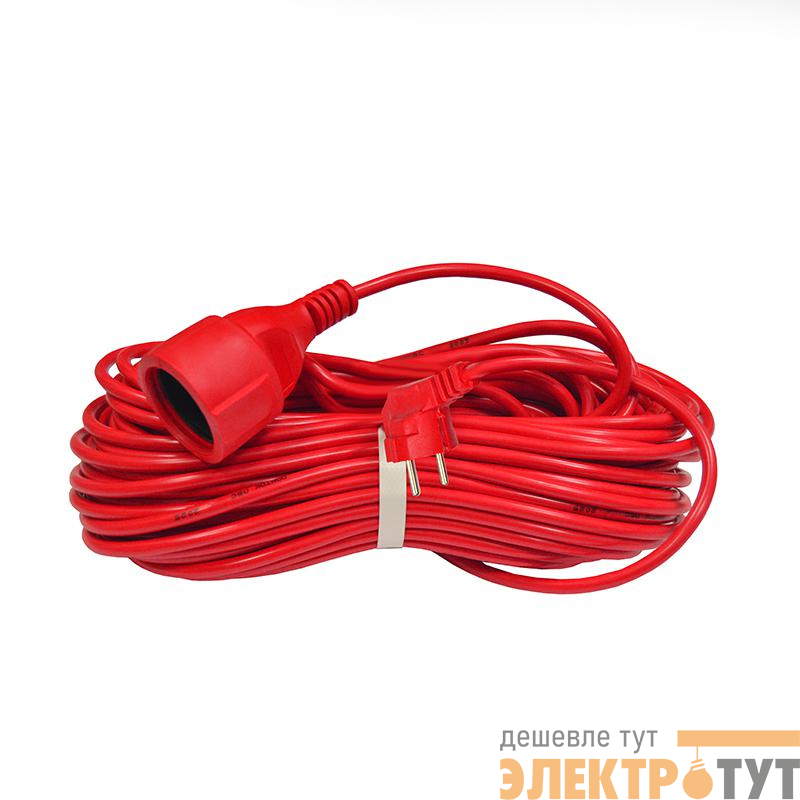 Удлинитель-шнур 1х30м с заземл. 16А IP20 3.5кВт ПВС 3х1.5 DOMTOK 2498