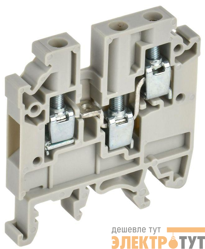 Колодка клеммная CTS-MC ARMAFIX 3 вывода 4кв.мм сер. IEK YCT12-00-3-K03-004