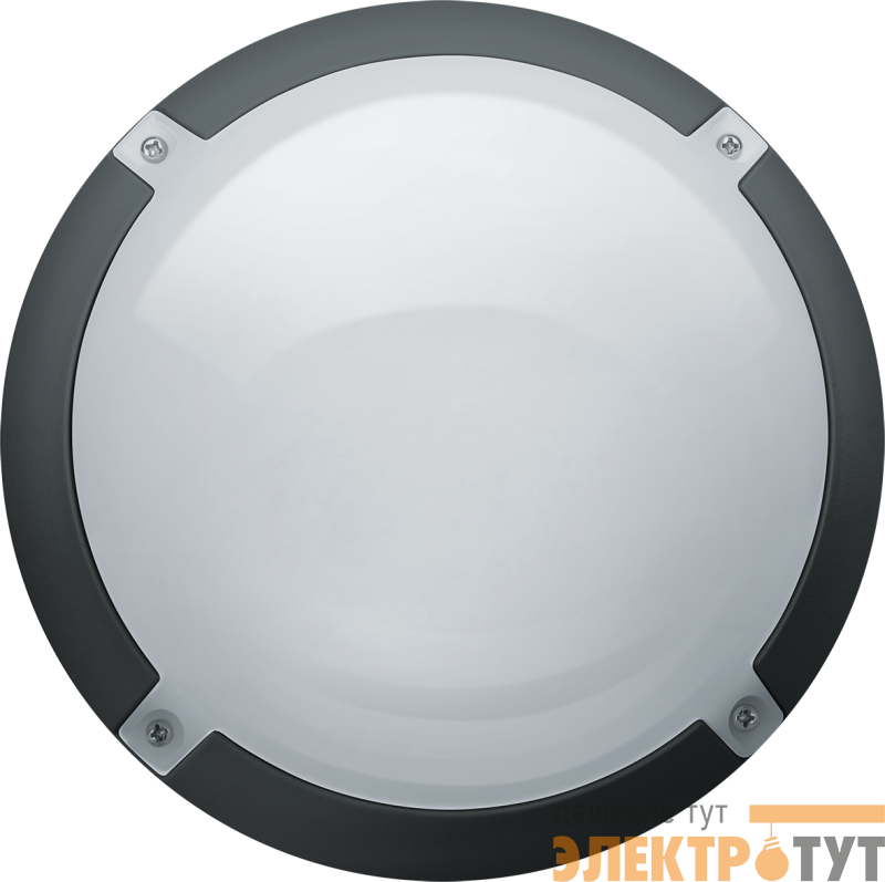 Светильник светодиодный 94 831 NBL-PR1-8-4K-BL-IP65-LED 8Вт 4000К IP65 700лм ЖКХ поликарбонат круг черн. (аналог НПП) Navigator 94831
