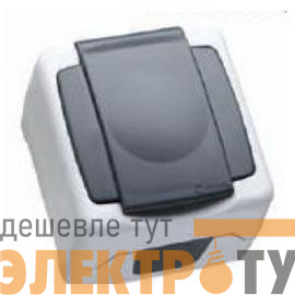 Розетка с заземл. с защ. крышкой Makel 37064029