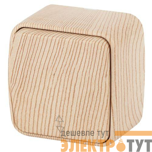 Переключатель 1-кл. ОП Polo 3-103-11 10А 250В IP20 сосна Intro Б0053536