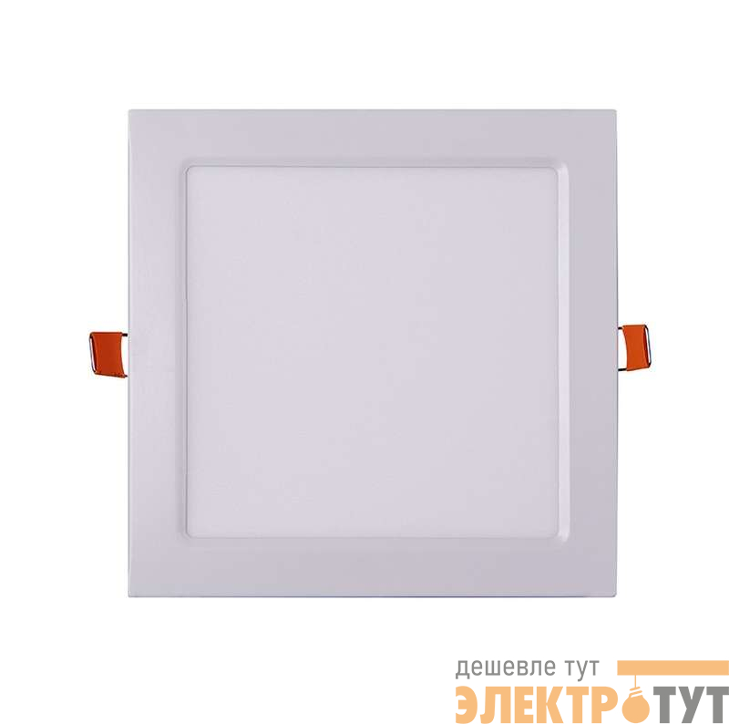 Светильник светодиодный PPL-S WH 18Вт 6500К IP40 220мм ДВО встраив. ультратонкий квадрат JazzWay 5009752A