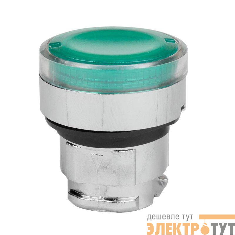Головка кнопки OptiSignal D22 A4-PL-3 с подсветкой зел. металл ZB4BW333 КЭАЗ 332257