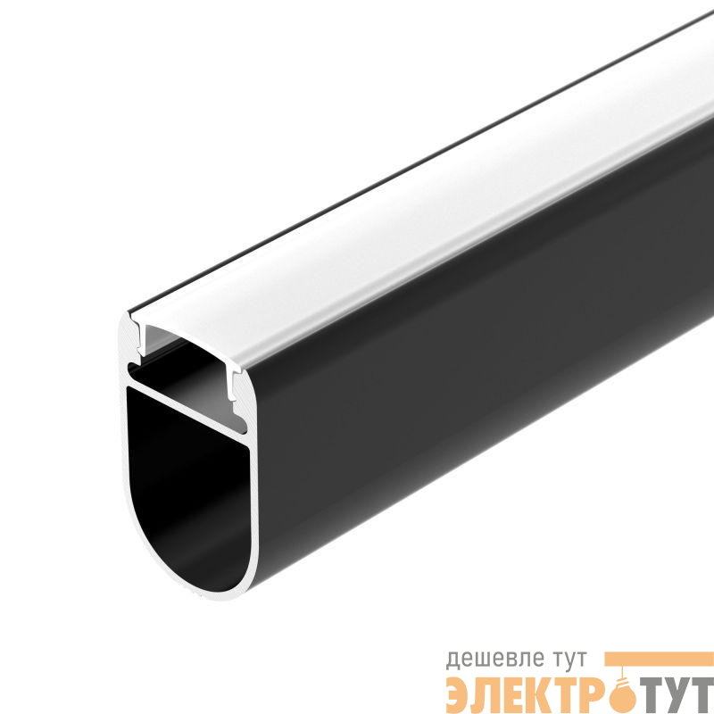 Профиль WARDROBE-1930-2000 ANOD BLACK L2000 алюм. Arlight 054943