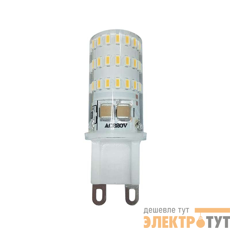 Лампа светодиодная PLED-G9 5Вт капсульная 2700К тепл. бел. G9 300лм 220-230В JazzWay 1032102B