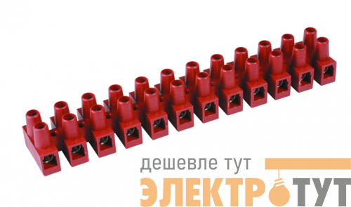 Колодка клеммная винтовая 3х2.5кв.мм 24А 450В 150град. фиберглас (розница) DKC 43103FVR
