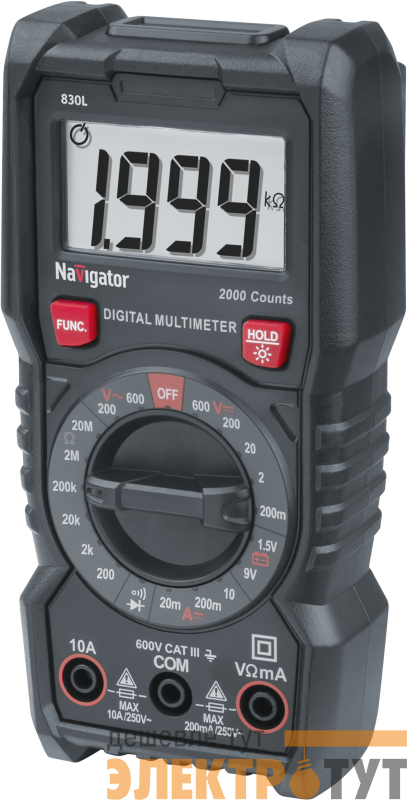 Мультиметр 95 765 NMT-Mm-830L цифровой Navigator 95765