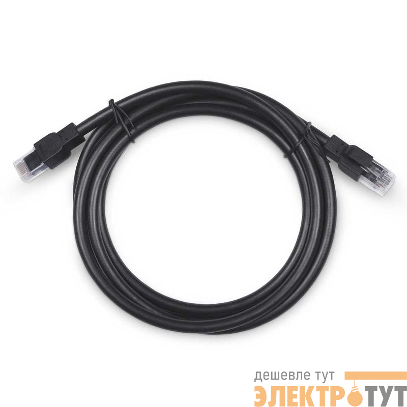 Патч-корд U/UTP кат.6A PC-ARM-UTP-RJ45-Cat.6a-10m-PE 2xRJ45/8p8c неэкранир. армированный гофрированной стальной лентой РЕ внешн. 10м черн. Cabeus 10135c