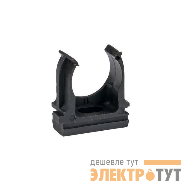 Держатель для труб (клипса) d16мм черн. (уп.100шт) Plast EKF derj-z-16-black