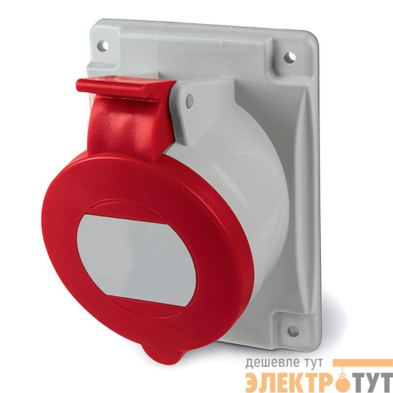 Розетка СП 32А 400В 5п 3P+E+N IP44 с наклоном пруж. зажим. DKC DIS4133267F