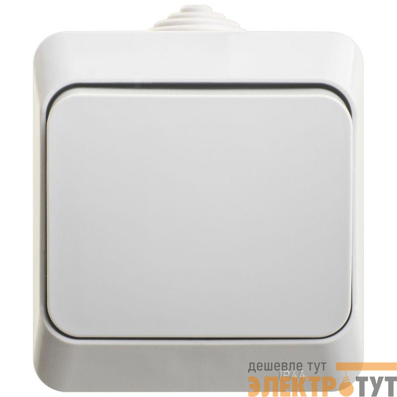 Переключатель проходной 1-кл. ОП Этюд 10А IP44 10AX сер. SE BA10-046C