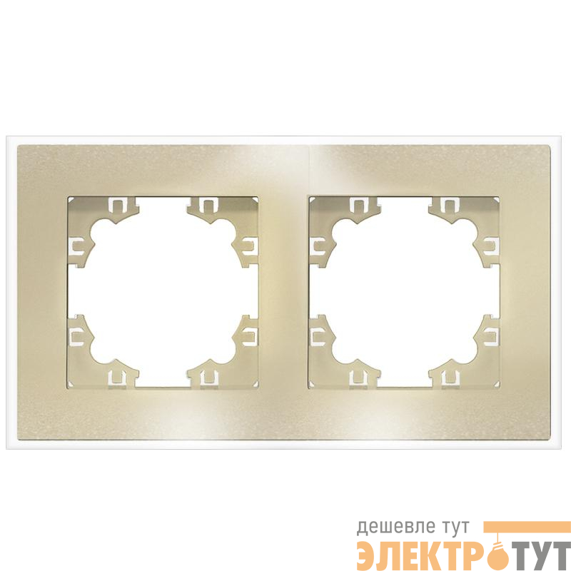 Рамка 2-м Афина стеклянная зол. UNIVersal 2291