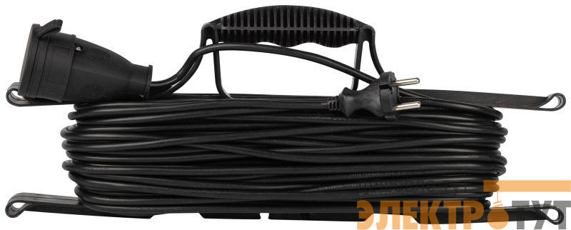 Удлинитель-шнур на рамке 1х30м без заземл. ПВС 2х0.75 GREEN LINE FR-6-30m Эра Б0065136