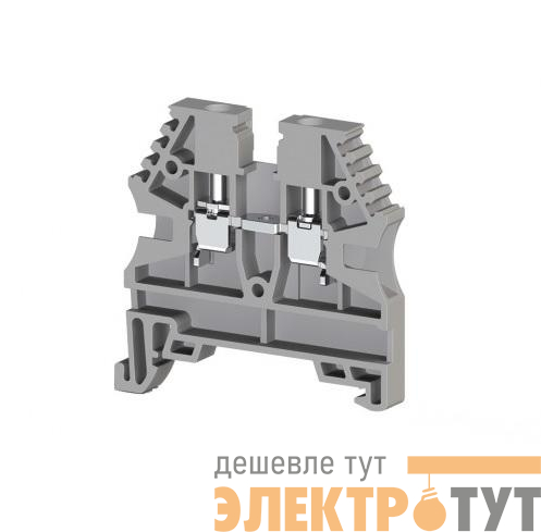 Клеммник на DIN-рейку 2.5кв.мм сер. AVK2.5(RP) Klemsan 304120RP