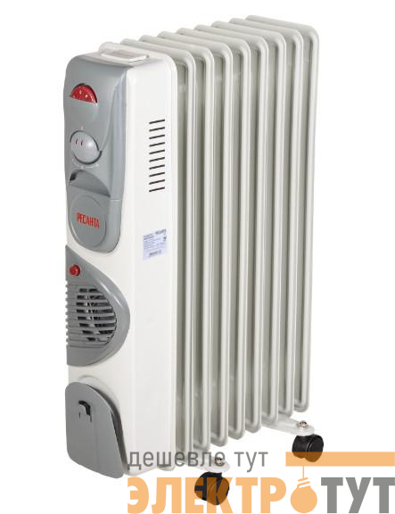 Радиатор масляный 9 секц. 2400Вт ОМ-9НВ Ресанта 67/3/11